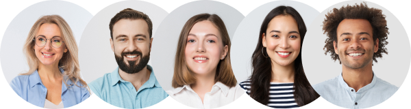 demo pictures of happy web designing and digital marketing clients