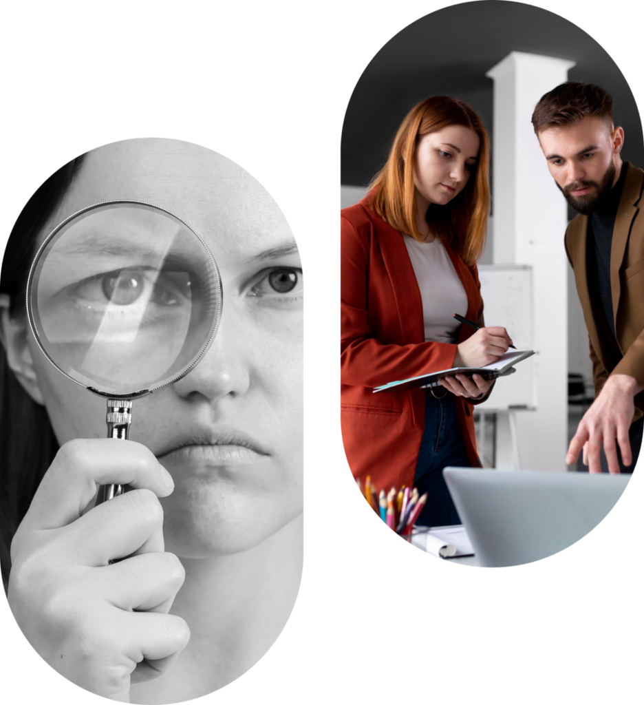 digital marketing staff inspecting for any seo vulnerabilities